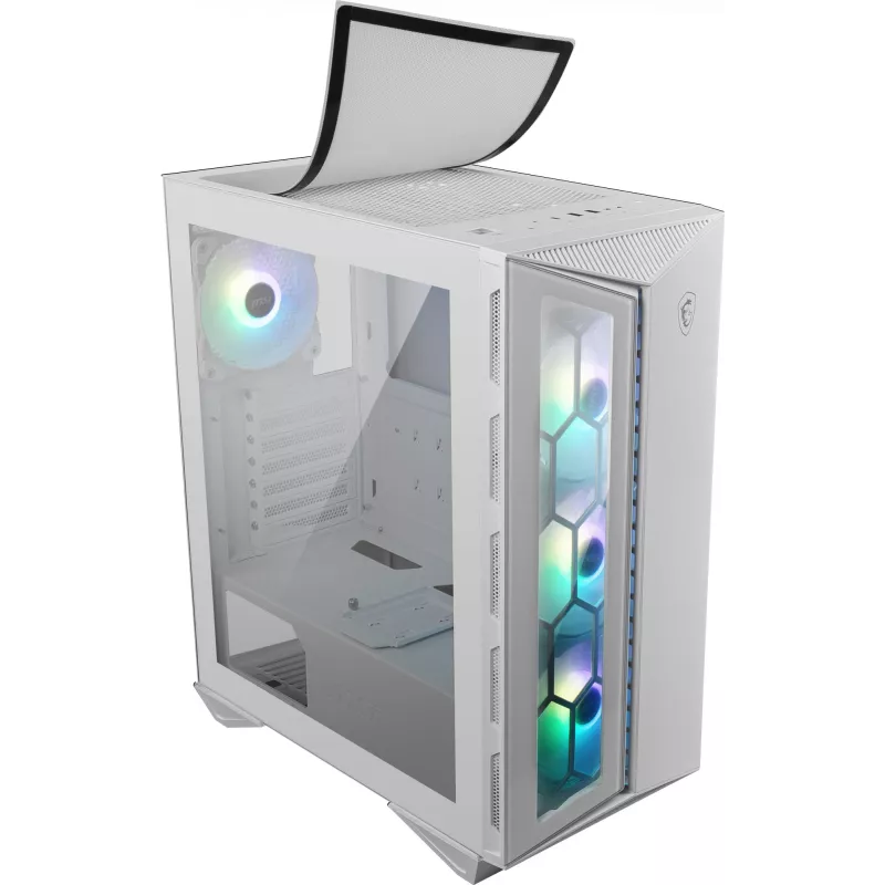 Caja para PC gaming MSI MPG GUNGNIR 110R blanca Midi Tower
