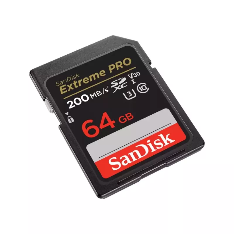 WESTERN DIGITAL SanDisk Extreme PRO 64GB tarjeta de memoria SDXC 200MB/s 90MB/s UHS-I Class 10 U3 V30