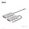 CLUB3D Hub USB-A de 4 puertos para USB-C – transferencia rápida de 10 Gbps