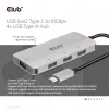 CLUB3D Hub USB-A de 4 puertos para USB-C – transferencia rápida de 10 Gbps