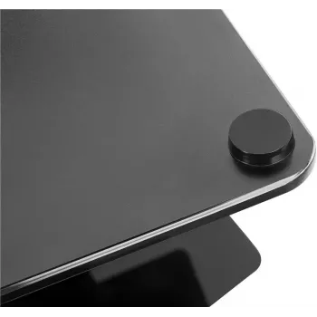 Mueble de TV Goobay 58526 Negro Acero 1 estante 650x400x1458 mm