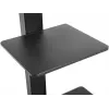 Mueble de TV Goobay 58526 Negro Acero 1 estante 650x400x1458 mm