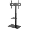 Mueble de TV Goobay 58526 Negro Acero 1 estante 650x400x1458 mm