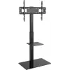 Mueble de TV Goobay 58526 Negro Acero 1 estante 650x400x1458 mm