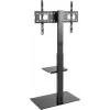 Mueble de TV Goobay 58526 Negro Acero 1 estante 650x400x1458 mm
