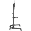Soporte multimedia Goobay 59507 Negro Acero Altura 1540 mm