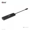 CLUB3D USB Gen1 Type-C, Hub 6 en 1 con HDMI 8K30Hz, 2xUSB Type-A, RJ45 y 2xUSB Type-C, Datos y carga PD 100 vatios