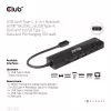 CLUB3D USB Gen1 Type-C, Hub 6 en 1 con HDMI 8K30Hz, 2xUSB Type-A, RJ45 y 2xUSB Type-C, Datos y carga PD 100 vatios