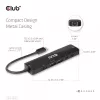CLUB3D USB Gen1 Type-C, Hub 6 en 1 con HDMI 8K30Hz, 2xUSB Type-A, RJ45 y 2xUSB Type-C, Datos y carga PD 100 vatios