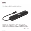 CLUB3D USB Gen1 Type-C, Hub 6 en 1 con HDMI 8K30Hz, 2xUSB Type-A, RJ45 y 2xUSB Type-C, Datos y carga PD 100 vatios