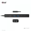 CLUB3D USB Gen1 Type-C, Hub 6 en 1 con HDMI 8K30Hz, 2xUSB Type-A, RJ45 y 2xUSB Type-C, Datos y carga PD 100 vatios