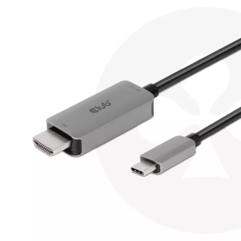 CLUB3D USB Gen2 Type-C a HDMI 4K120Hz 8K60Hz HDR10 con DSC1.2 cable activo M/M 3m / 9.84ft