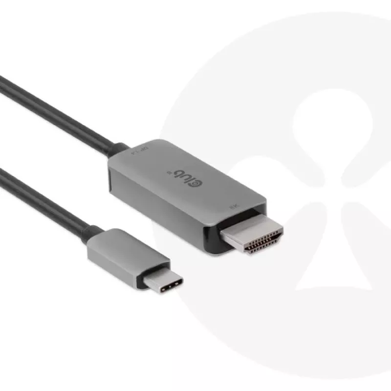 CLUB3D USB Gen2 Type-C a HDMI 4K120Hz 8K60Hz HDR10 con DSC1.2 cable activo M/M 3m / 9.84ft
