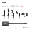 CLUB3D USB Gen1 Type-C/-A a Dual HDMI (4K/30Hz) / VGA (1080/60Hz)