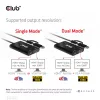CLUB3D USB Gen1 Type-C/-A a Dual HDMI (4K/30Hz) / VGA (1080/60Hz)