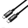 CLUB3D USB4 Gen2x2 Cable Type-C bidireccional 4K60Hz, Datos 20Gbps, PD 240W(48V/5A) EPR M/M 2m