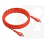 Cable USB-C a USB-C bidireccional CLUB3D CAC-1573, USB4 Gen 2x2, 2 m, Rojo, PD hasta 240 W