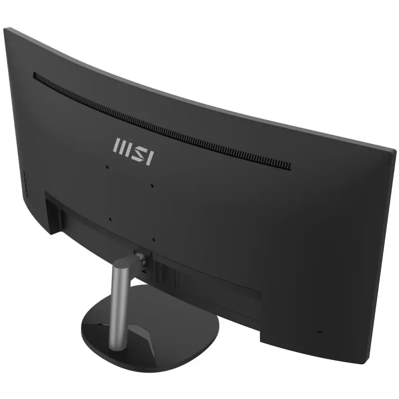 MSI Pro MP341CQ Monitor curvo 34 inch, 1500R, UWQHD (3440 x 1440), 21:9, 100Hz, VA, 4ms, HDMI, VGA, Altavoces integrados, Antirreflejo, Sin parpadeo, Baja luz azul, Certificado TÜV, VESA, Kensington, Negro