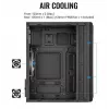 Caja Aerocool Evo Mini RGB Micro ATX Mini Torre, negra, con ventana