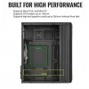 Caja Aerocool Evo Mini RGB Micro ATX Mini Torre, negra, con ventana