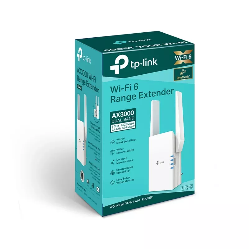 TP-Link RE705X Extensor de red Emisor y receptor de red Blanco