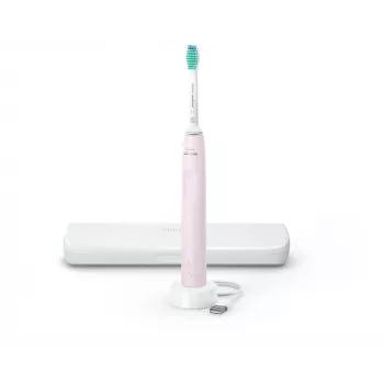 Philips 3100 Series HX3673/11 Cepillo de dientes eléctrico sónico con estuche - Rosa