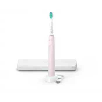 Philips 3100 Series HX3673/11 Cepillo de dientes eléctrico sónico con estuche - Rosa