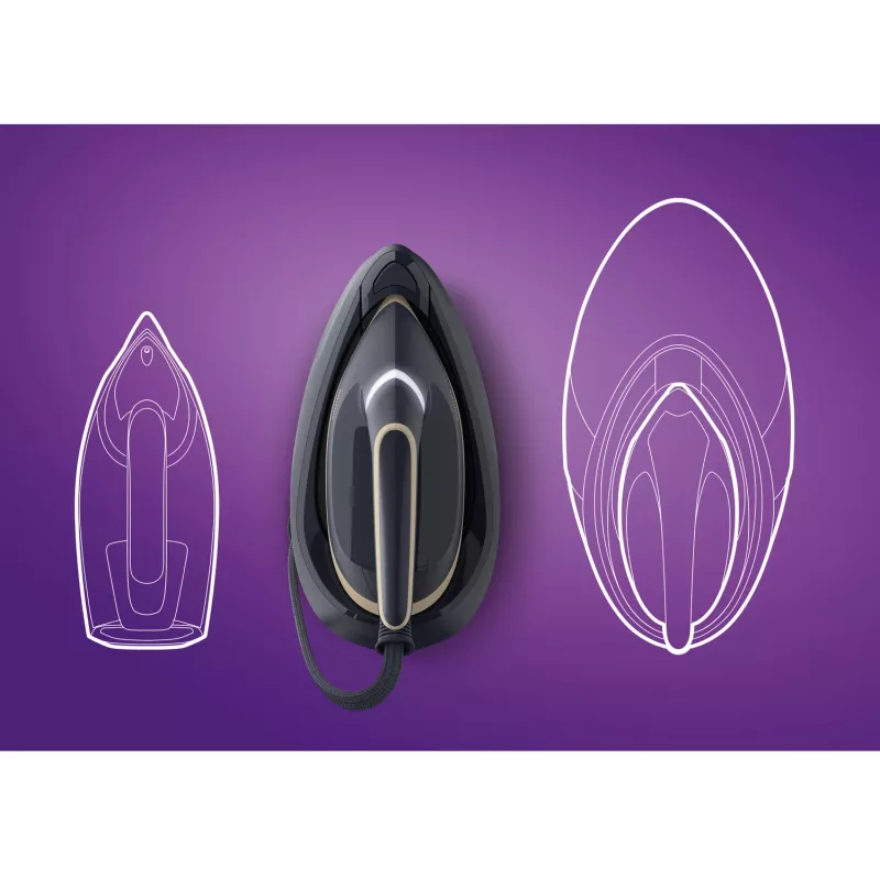 Philips PerfectCare 6000 Series PSG6066/20 centro de planchado, 2400 W, 8 bar, golpe de vapor de 600 g/min, depósito de 1,8 l, suela SteamGlide Advanced, negro/marrón