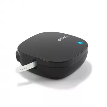 DYMO LetraTag 200B Impresora de etiquetas Bluetooth | Impresora de etiquetas compacta | Se conecta mediante tecnología inalámbrica Bluetooth con iOS y Android | Incluye 1 cinta de etiquetas de papel blanca | Negro