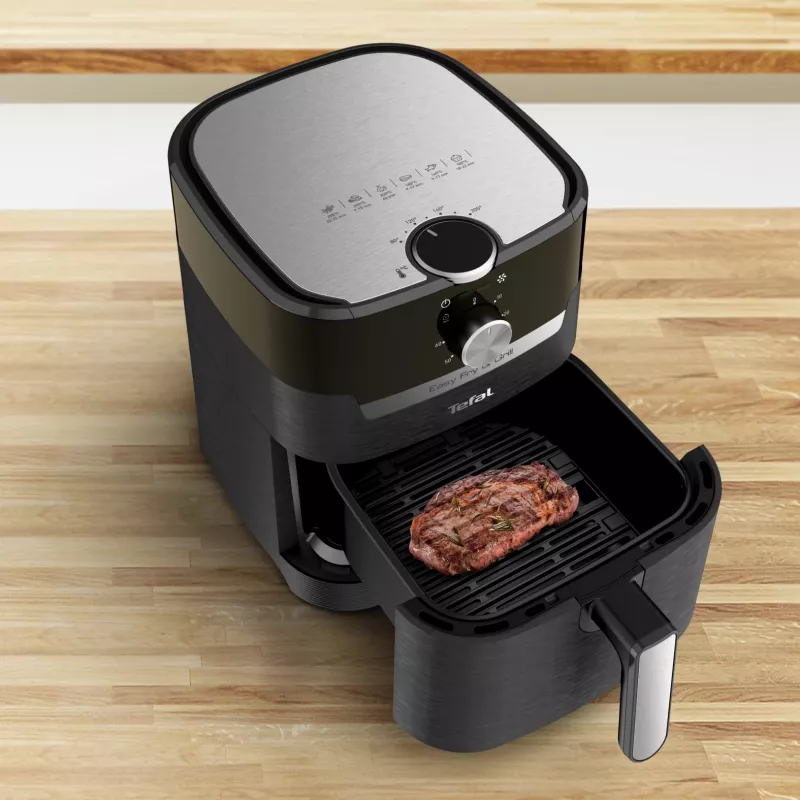 Tefal Easy Fry & Grill EY5018 Individual 4.2 L De pie 1550 W Freidora de aire Negro