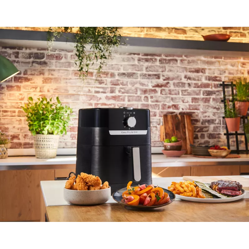 Tefal Easy Fry & Grill EY5018 Individual 4.2 L De pie 1550 W Freidora de aire Negro