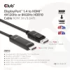 CLUB3D Cable DisplayPort 1.4 a HDMI 4K120Hz o 8K60Hz HDR10 M/M 3m/9,84ft