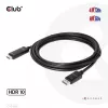 CLUB3D Cable DisplayPort 1.4 a HDMI 4K120Hz o 8K60Hz HDR10 M/M 3m/9,84ft