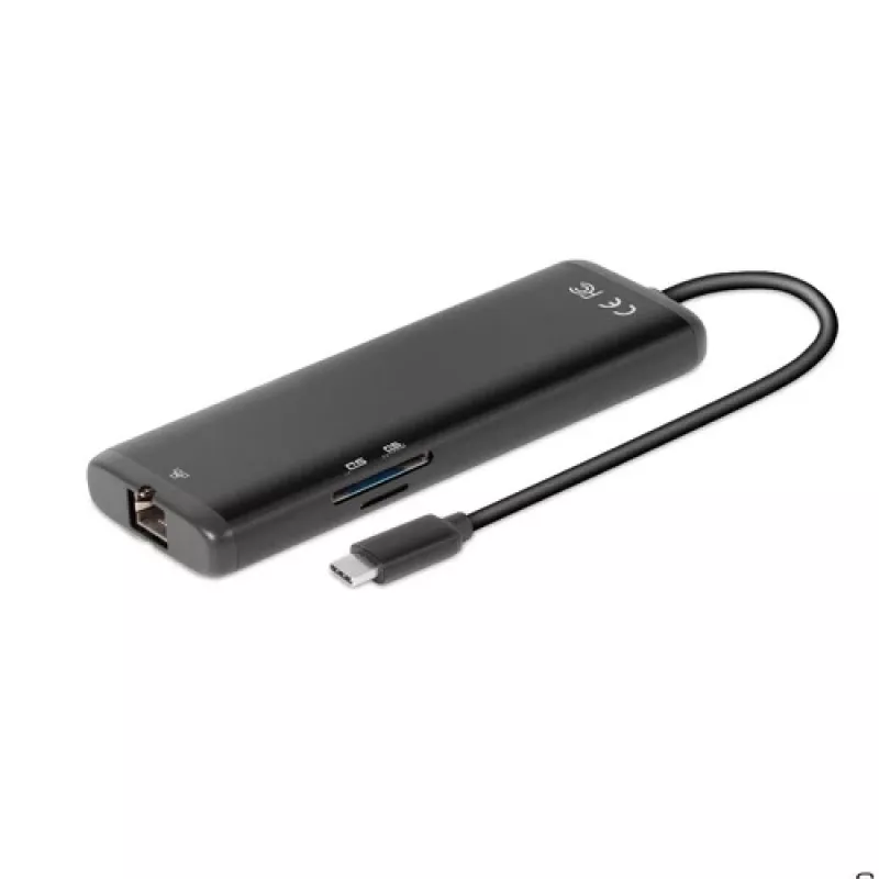 CLUB3D USB Gen 1 Type-C 8 en 1 MST Dual 4K60Hz Display Travel Dock