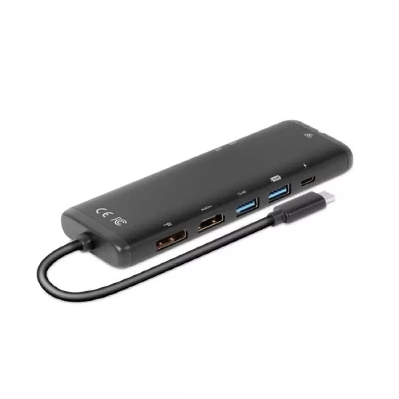 CLUB3D USB Gen 1 Type-C 8 en 1 MST Dual 4K60Hz Display Travel Dock