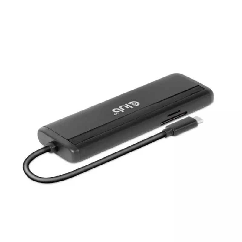 CLUB3D USB Gen 1 Type-C 8 en 1 MST Dual 4K60Hz Display Travel Dock