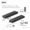 CLUB3D USB Gen 1 Type-C 8 en 1 MST Dual 4K60Hz Display Travel Dock