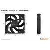 be quiet! SILENT WINGS 4 | Ventilador para carcasa de PC 140mm PWM 14 cm Negro 1 unidad