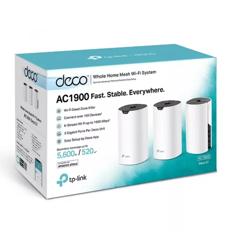 TP-Link AC1900 Sistema Wi-Fi Mesh para todo el hogar, pack de 3