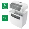 Leitz 80340000 Destructora de documentos, corte en partículas, 70 dB, 22 cm, blanco