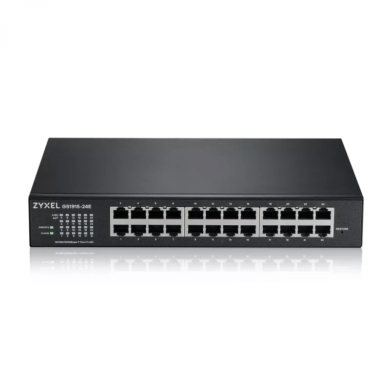 Switch Gestionado Zyxel GS1915-24E L2 Gigabit Ethernet 24 Puertos 1U Negro