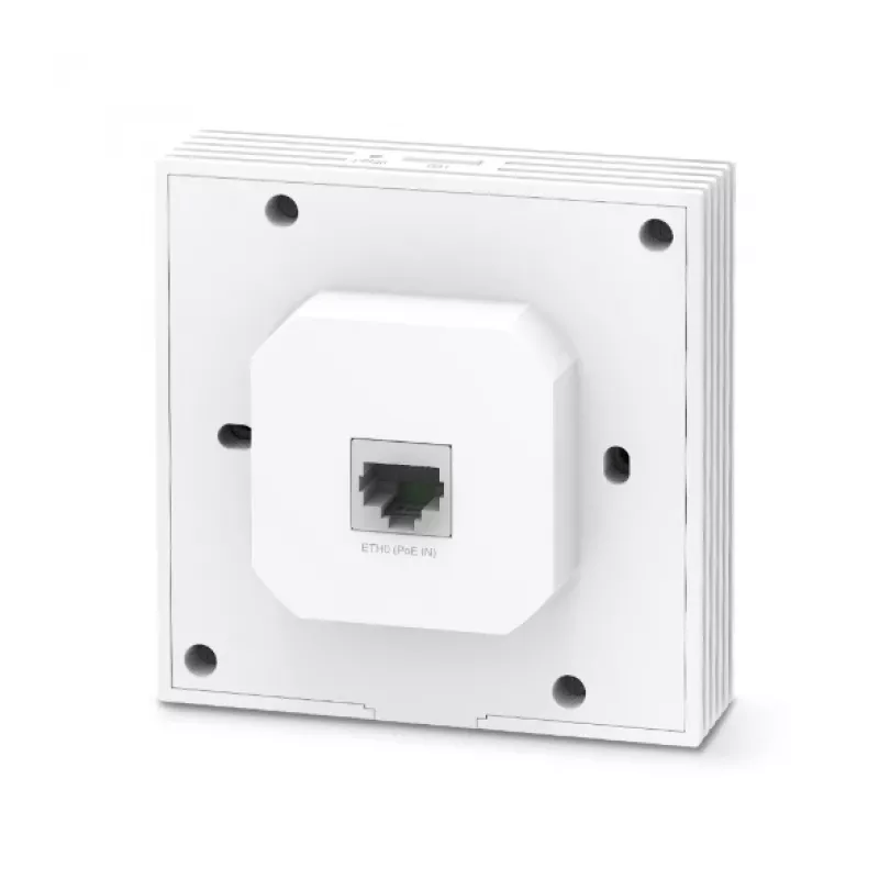 TP-Link Omada AX3000 Punto de acceso Wall Plate WiFi 6, 2,4 GHz, 5 GHz, 3000 Mbit/s, SNMP, SSH, WPA-Enterprise, WPA2-Enterprise, 10,100,1000 Mbit/s