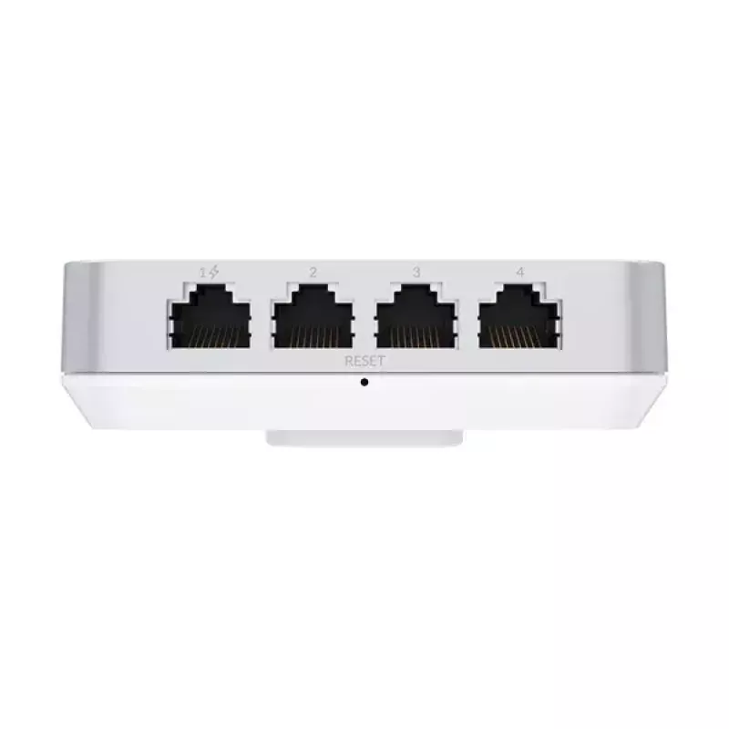Punto de acceso UBIQUITI Unifi 6 In-Wall U6-IW — Dualband 2,4/5 GHz, 4800 Mbit/s, 5x RJ-45, PoE, blanco