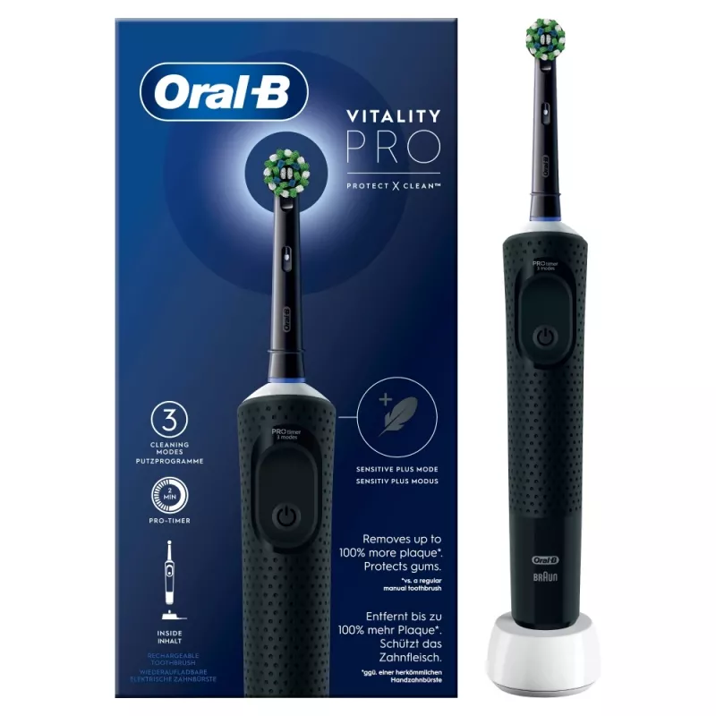 Oral-B Vitality Pro Cepillo de dientes rotatorio para adultos negro