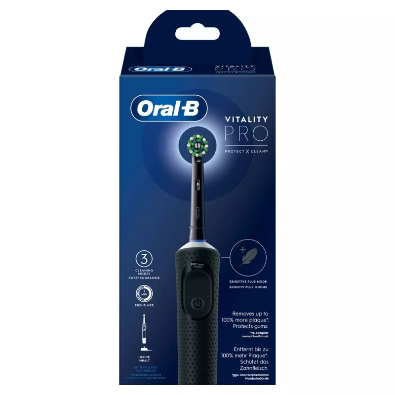 Oral-B Vitality Pro Cepillo de dientes rotatorio para adultos negro