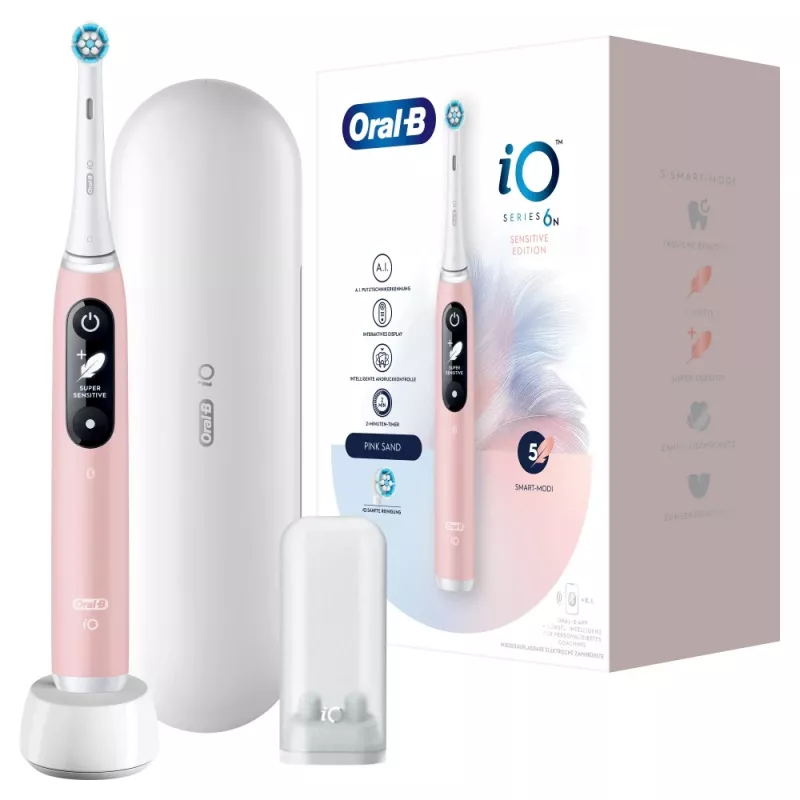 Oral-B 445197 cepillo de dientes eléctrico para adultos cepillo de dientes vibratorio rosa, blanco