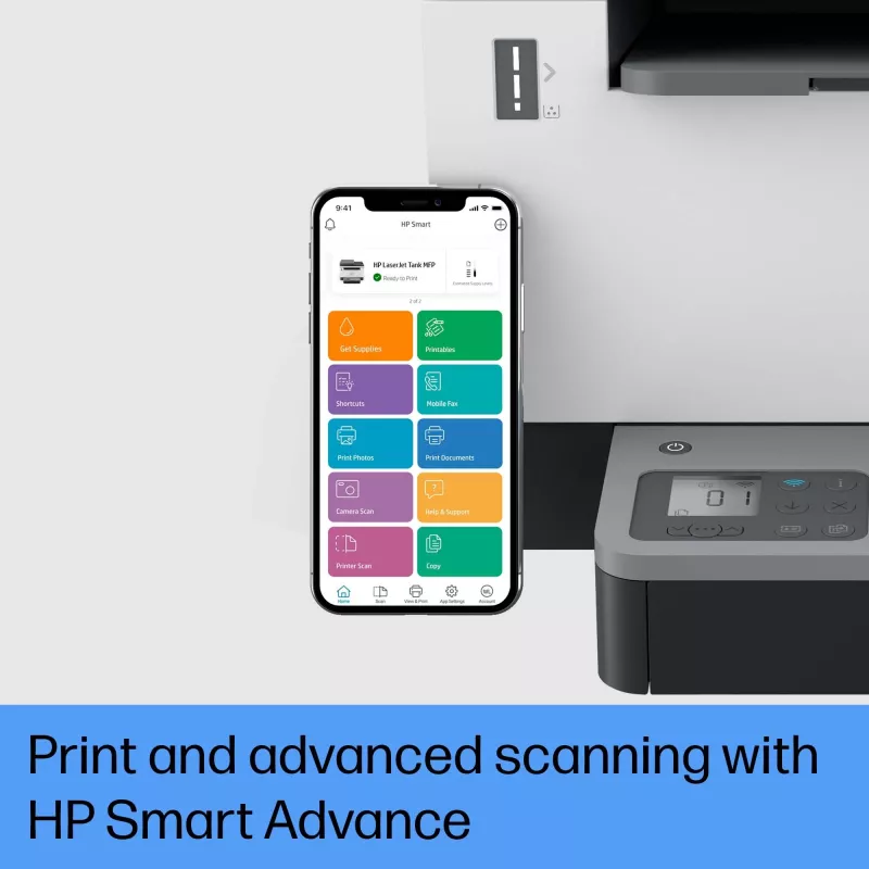 HP LaserJet Tank MFP 2604sdw Impresora, láser, impresión B/N, 600 x 600 DPI, A4, impresión directa, negro, gris