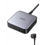Ugreen 40914 Nexode Cargador de sobremesa USB-C-USB-A GaN 200W, para interiores, CA, 21 V, 5 A, 2 m, negro, gris