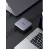 Ugreen 40914 Nexode Cargador de sobremesa USB-C-USB-A GaN 200W, para interiores, CA, 21 V, 5 A, 2 m, negro, gris