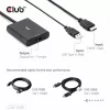CLUB3D Adaptador activo HDMI + Micro USB a DisplayPort™ 4K120Hz o 8K30Hz M/H